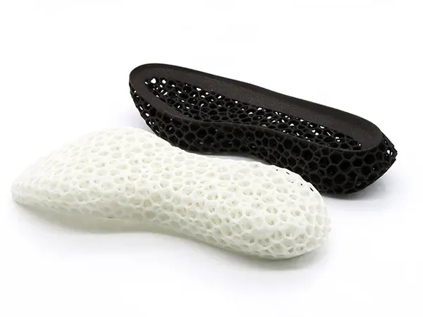 Lattice insoles printed by powder bed fusion