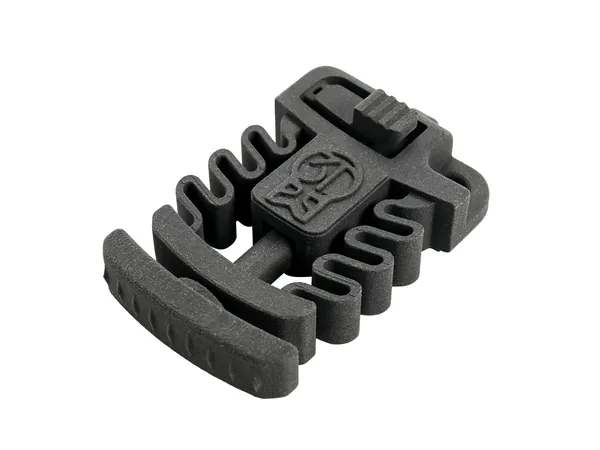 Functional clip part printed by powder bed fusion